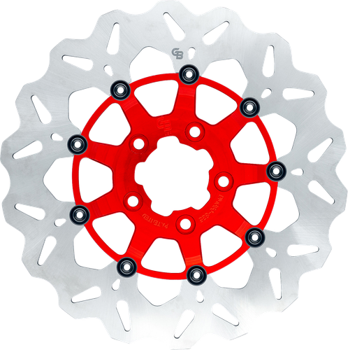 GBRAKES Brake Rotor - Rear - Red GBDU021