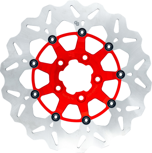 GBRAKES Wave® Brake Rotor - Front - 12-1/2" - Red GBDU029