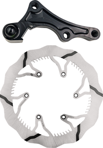 GBRAKES Brake Rotor Kit With Bracket - Solid Mount - 280 mm GBDOS221