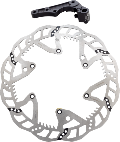 GBRAKES Brake Rotor Kit With Bracket - Solid Mount - 280 mm GBDOS224