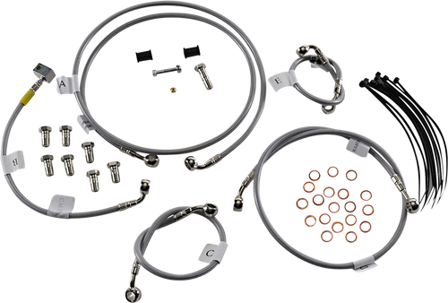 GBRAKES Brake Line - Stainless Steel FK003D935-5