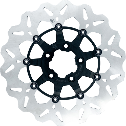GBRAKES Wave® Brake Rotor - Front - 12-1/2" - Black GBDU007