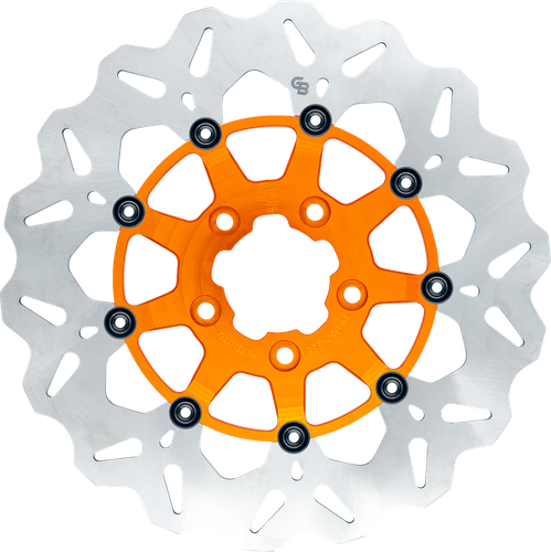 GBRAKES Wave® Brake Rotor - Front - 12-1/2" - Orange GBDU030