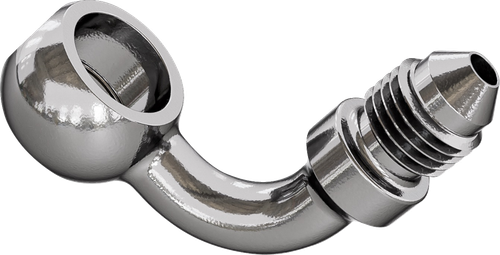 GOODRIDGE Banjo Adaptor - 90° for 7/16" Bolt - Stainless Steel P599-03-04C