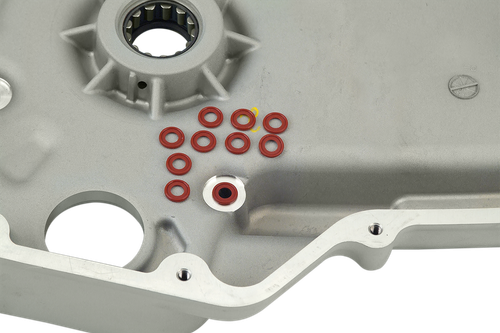 JAMES GASKET Inner Primary 786A Bolt Seal - Red Silicone - '07-'17 Twin Cam/'09-'17 Dyna JGI-31434-06
