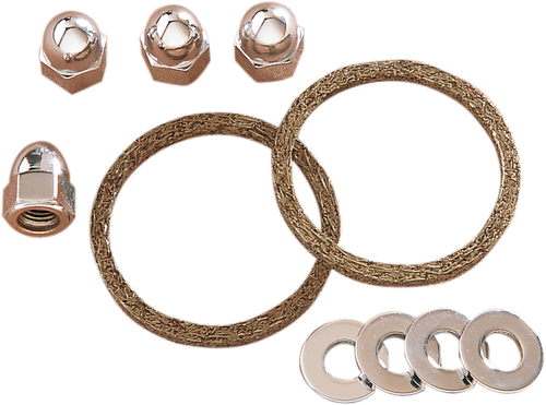 JAMES GASKET Exhaust Port Graphite Wire Gasket/Stud/Nut Kit - Big Twin/Sportster/EVO JGI-EV-1