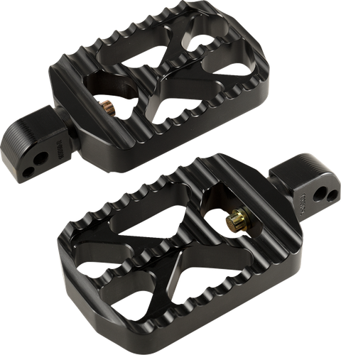 JOKER MACHINE Bear Claw Foot Pegs - Black - Harley-Davidson 08-646-7B