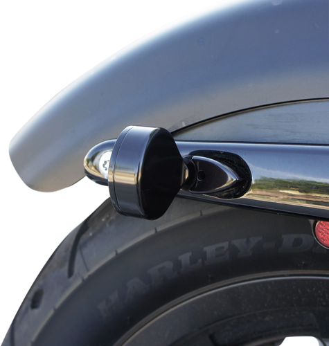 JOKER MACHINE LED Turn Signals - Black with Red LEDs 05-250-RB