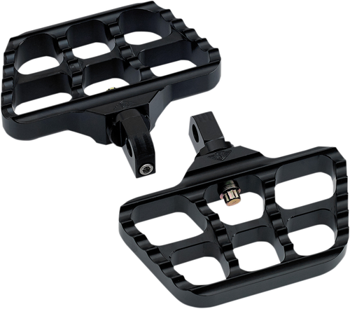 JOKER MACHINE Mini Serrated Floorboards - Black - Softail/Sportster/Street Rod 08-644-1B