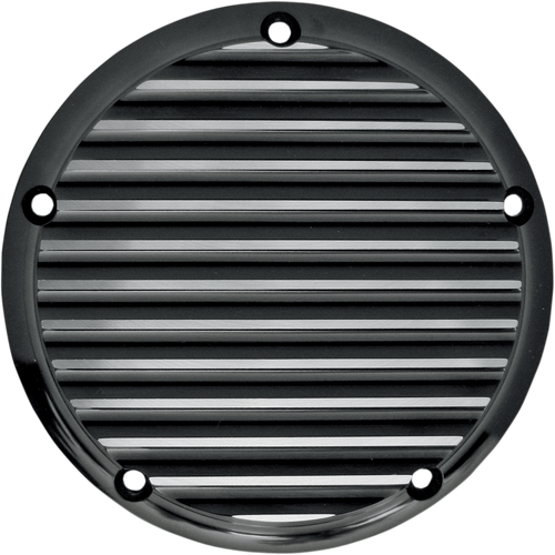 JOKER MACHINE Derby Cover - Finned - Black/Anodized - 5 Hole 06-99TC