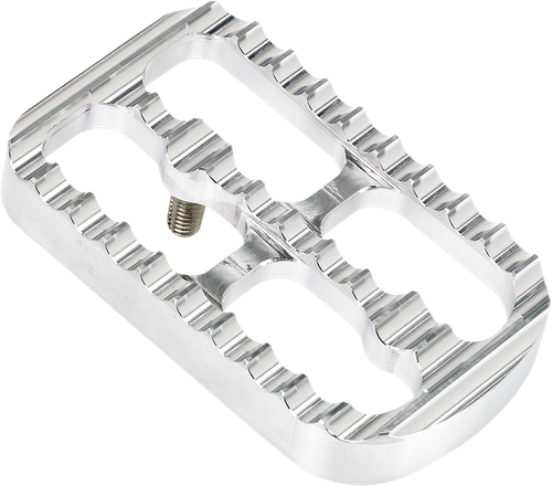 JOKER MACHINE Brake Pedal Cover - Silver - Serrated 08-641