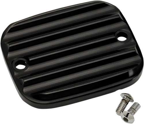JOKER MACHINE Front Brake Master Cylinder Cover - Finned - Black 951019-1