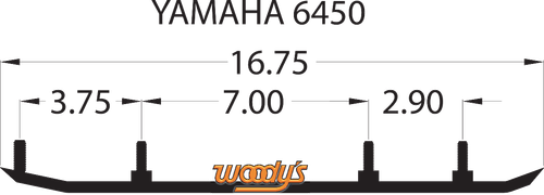 WOODY'S Extender Trail III™ Flat-Top® Runner - Yamaha EYV3-6450