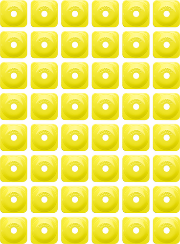 WOODY'S Support Plates - Grand Digger® - Hi Vis - Square - 48 Pack ASG-3830-48
