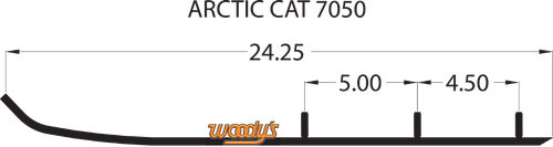 WOODY'S Wear Bar - Trail Blazer IV™ Flat-Top® - 6" - 60° - Arctic Cat TAT4-7050