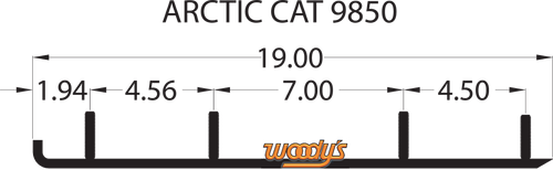 WOODY'S Wear Bar - Trail Blazer IV™ Flat-Top® - 6" - 60° - Arctic Cat TAT4-9850