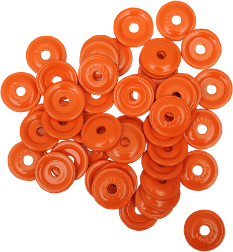 WOODY'S Round Digger® Support Plates - Orange - 5/16" - 48 Pack AWA-3805