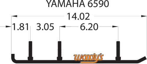 WOODY'S Extender Trail III™ Flat-Top® Runner - Yamaha EYV3-6590