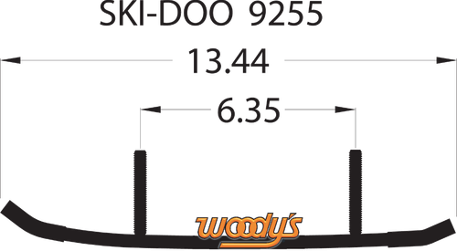 WOODY'S Wear Bar - Trail Blazer IV™ Flat-Top® - 6" - 60° - Ski-Doo TSD4-9255