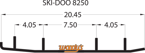 WOODY'S Extender Trail III™ Flat-Top® Runner - Ski-Doo ESD3-8250