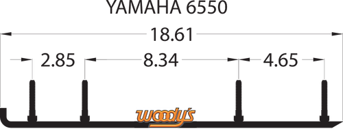 WOODY'S Top-Stock™ Hard Surface Bar - 60° - Yamaha HSY-6550