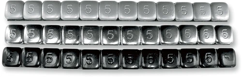 K&L SUPPLY Wheel Weights - Rectangle - Adhesive Stick-On - Silver - 36 Pack 32-2413