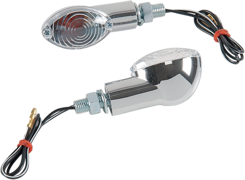 K&S TECHNOLOGIES Ultra Mini Marker Lights - Chrome/Clear 25-8356