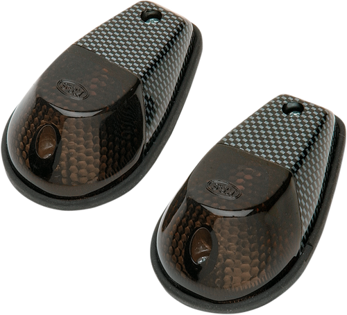 K&S TECHNOLOGIES Flush Mount Marker Lights - Carbon/Smoke 25-8026