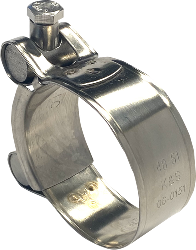 K&S TECHNOLOGIES Exhaust Pipe Clamp - 1.88" - 2.00" 06-0151
