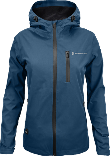 GERBING HEATED CLOTHING Women's Heated 5V Rain Coat - Mallard Blue - Large GER-RJKT-5V-W-MB-L