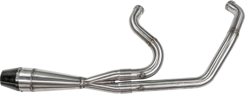 2in1 M8 Softail Shorty Pipe Brushed Ss