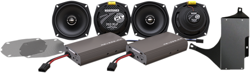 HOGTUNES Dual Amp/Speaker Kit - XL Series - '98-'13 FLHT/FLHX ULTRA KIT-XL