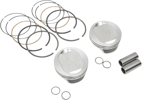KB PERFORMANCE Piston Kit - 3.875" Standard - 10.0:1 CR - 103" Twin Cam | 96" Big Bore to 103" w/SE 95 cc Heads KB660C.STD