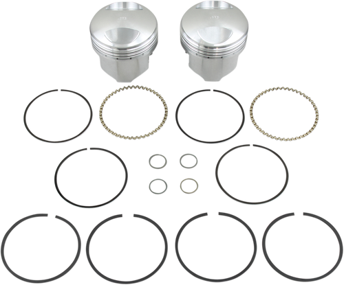 KB PERFORMANCE Piston Kit - 3.498" Standard - 8.3:1 CR - 4.250" Stroke - 80" Big Twin KB297.STD