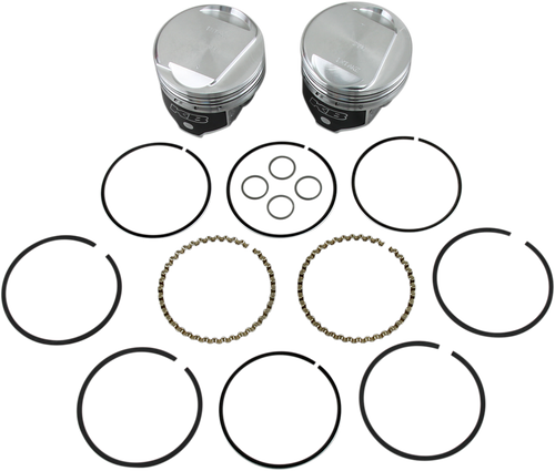 KB PERFORMANCE Piston Kit - 3.498" Standard - 9.6:1 CR - 80" Evolution Big Twin KB305.STD