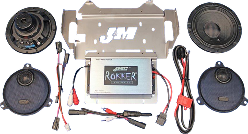 J & M Speaker/Amplifier Kit - 400 W - 2-Channel - '14-'23 FLHX/FLHTK/FLHCUTG RKT6-400HC14