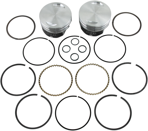 KB PERFORMANCE Piston Kit - 3.875" +0.005" - 9.3:1 CR - 95" Twin Cam Big Bore KB348.005