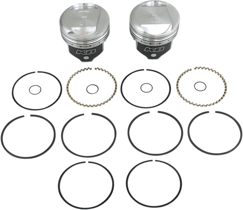 KB PERFORMANCE Piston Kit - 3.498" +0.020" - 10.5:1 CR - 80" Evolution Big Twin KB266.020