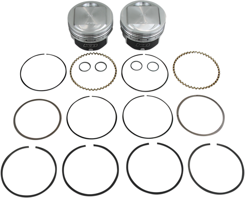 KB PERFORMANCE Piston Kit - 3.875" +0.005" - 10.5:1 CR - 95" Twin Cam Big Bore KB411.005