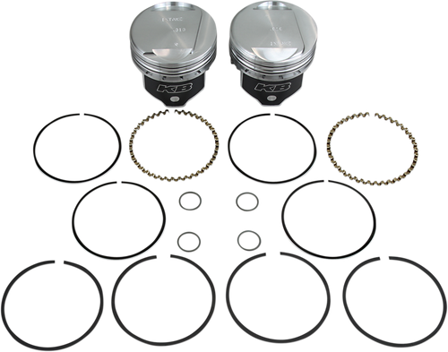 KB PERFORMANCE Piston Kit - 3.498" +0.010" - 9.6:1 CR - 80" Evolution Big Twin KB305.010