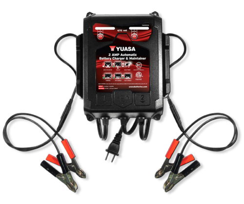 Yuasa 2 Amp Charger & Maintainer - 6V/12V
