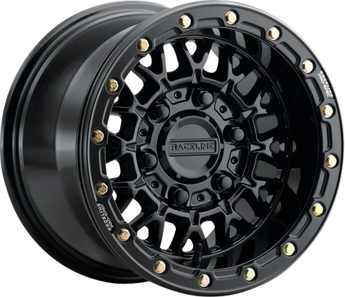 RACELINE WHEELS Wheel - Omega Beadlock - Rear - Black with Gloss Black Ring - 15x10 - 6/5.5 - +25 mm A15GB-51060+25