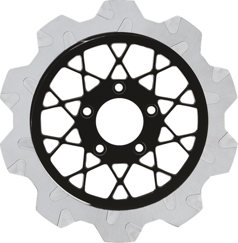 LYNDALL RACING BRAKES LLC Crown Cut Brake Rotor - Gemini Center - Front - 11.8" - Machined 2004-2101