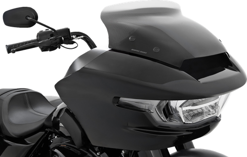 MEMPHIS SHADES Spoiler Windshield - 4" - Clear Dot Matrix - FLTR MEP8820