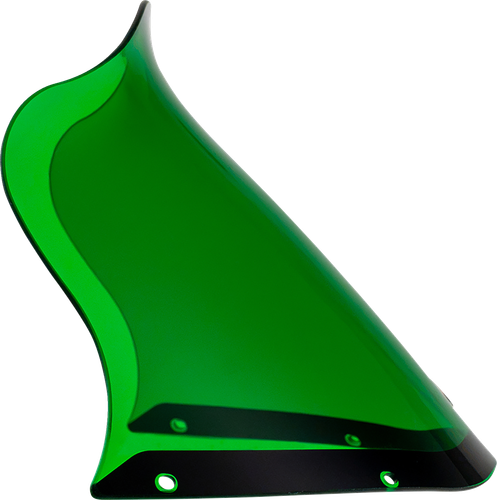 KLOCK WERKS Kolor Flare® Windshield - 12-1/2" - Green - Saddlemen S-RT Fairing KWW-06-0635