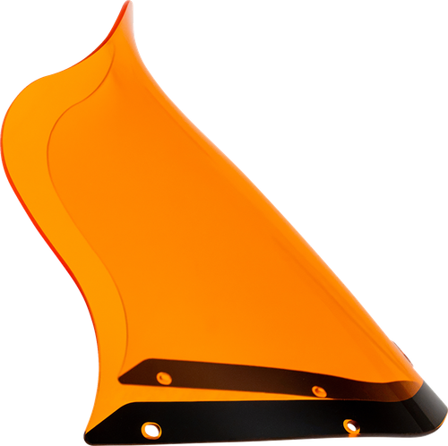 KLOCK WERKS Kolor Flare® Windshield - 12-1/2" - Orange - Saddlemen S-RT Fairing KWW-06-0633