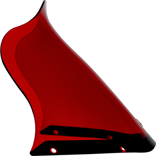 KLOCK WERKS Kolor Flare® Windshield - 12-1/2" - Red - Saddlemen S-RT Fairing KWW-06-0632