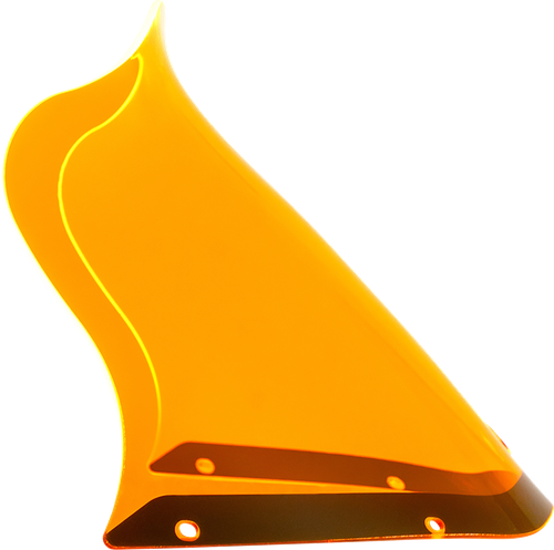 KLOCK WERKS Ice Flare® Windshield - 12-1/2" - Orange Ice - Saddlemen S-RT Fairing KWW-06-0628