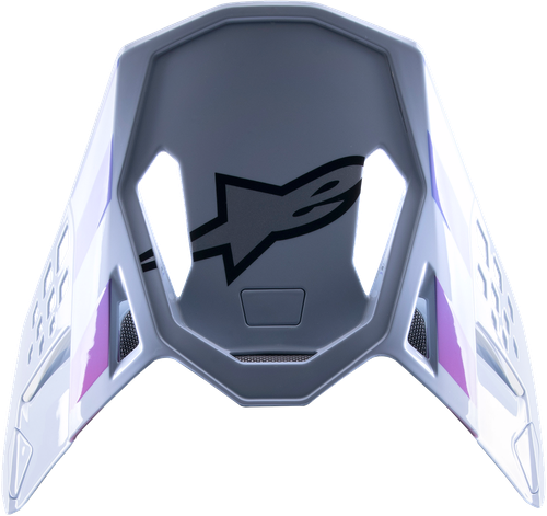 ALPINESTARS Supertech M10 Visor - Daytona - Haze Gray/Orange Fluo/Rhodamine 8982723-9243