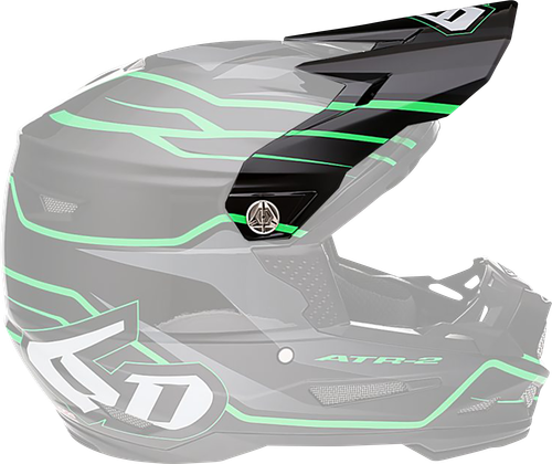 6D HELMETS ATR-2 Visor - Phase - Black Green 72-6101